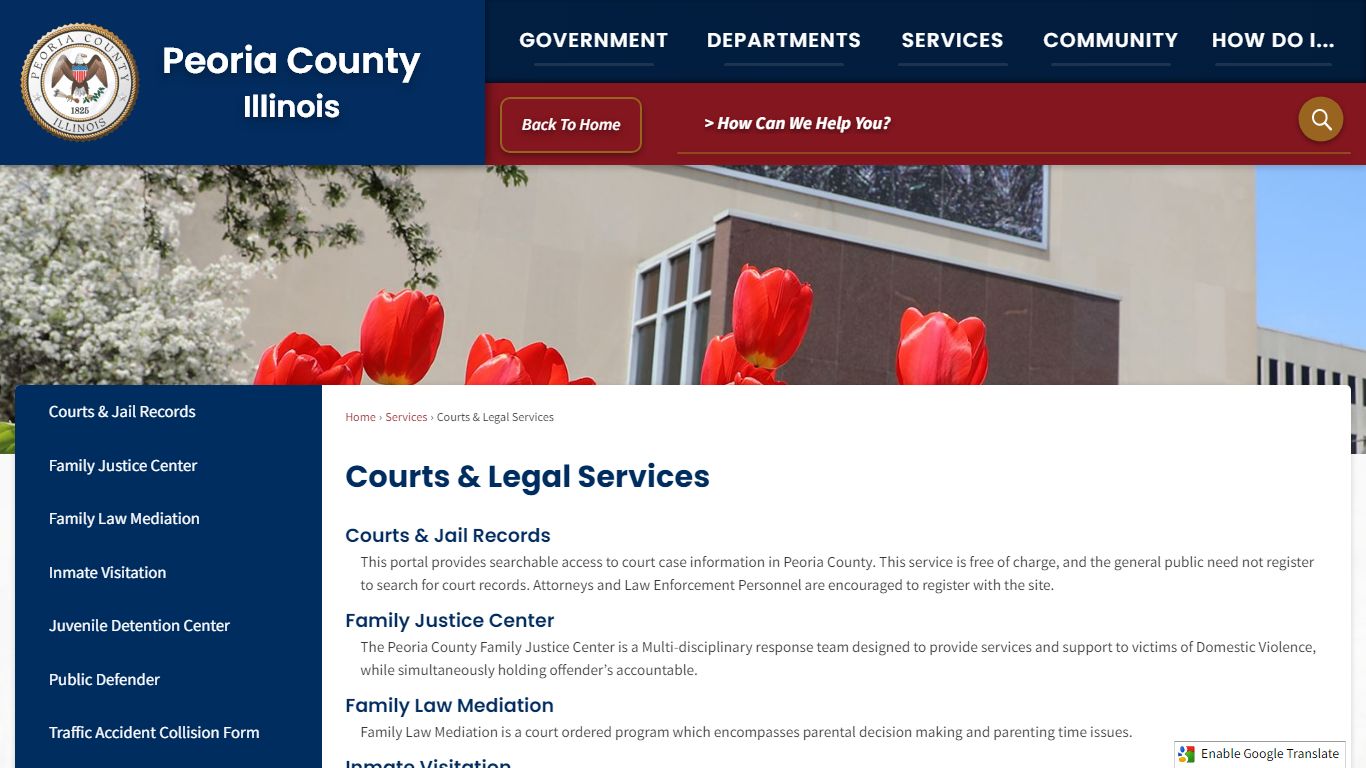 Courts & Legal Services | Peoria County, IL